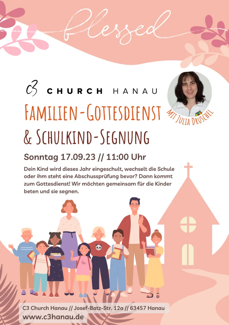 Einladung zum Familiengottesdienst mit Kindersegnung