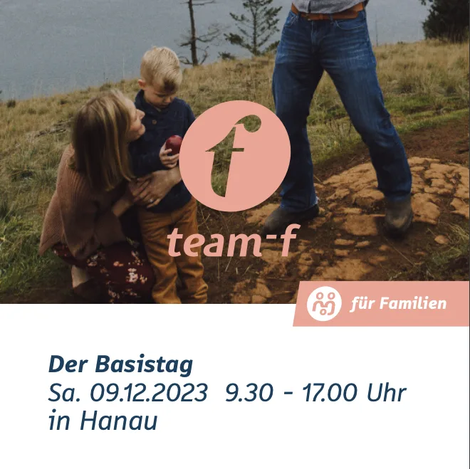 Flyer: team f Basistag - Familien stark machen
